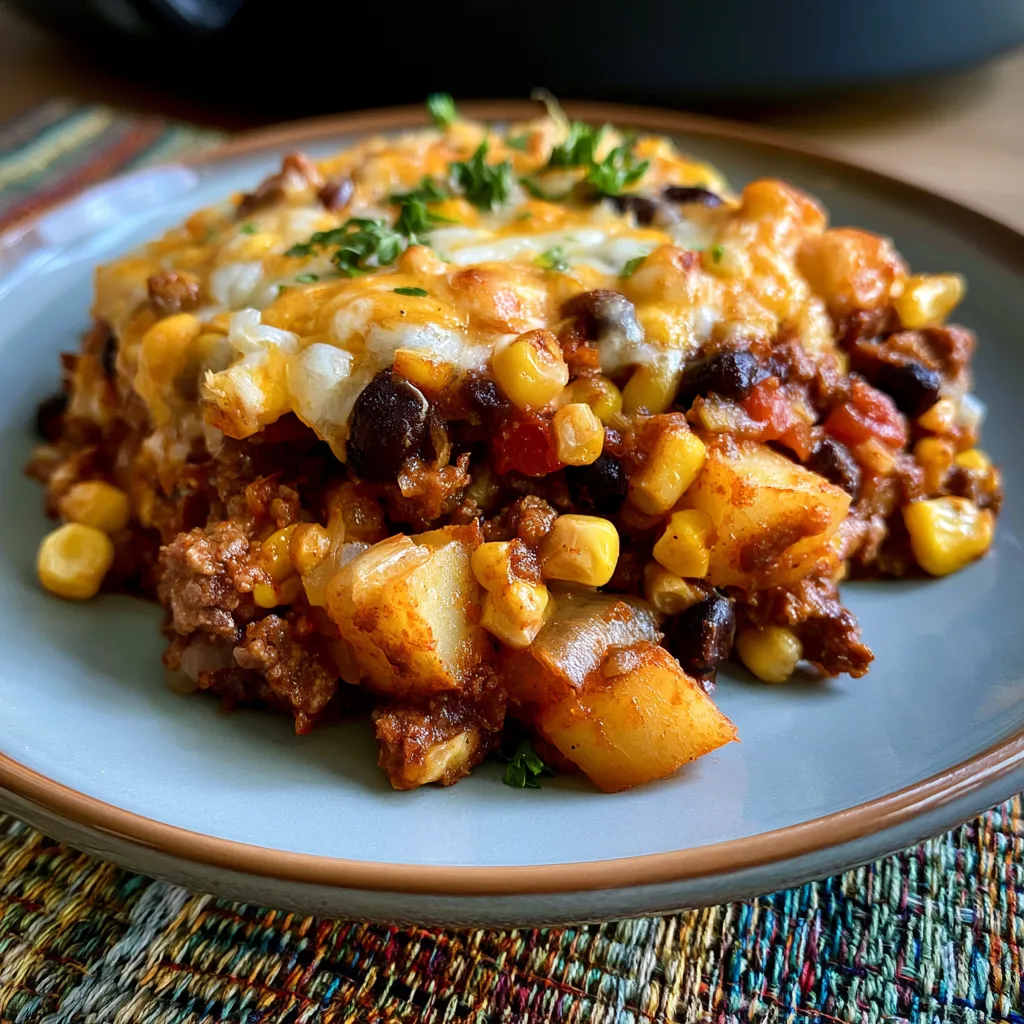 slow cooker cowboy casserole