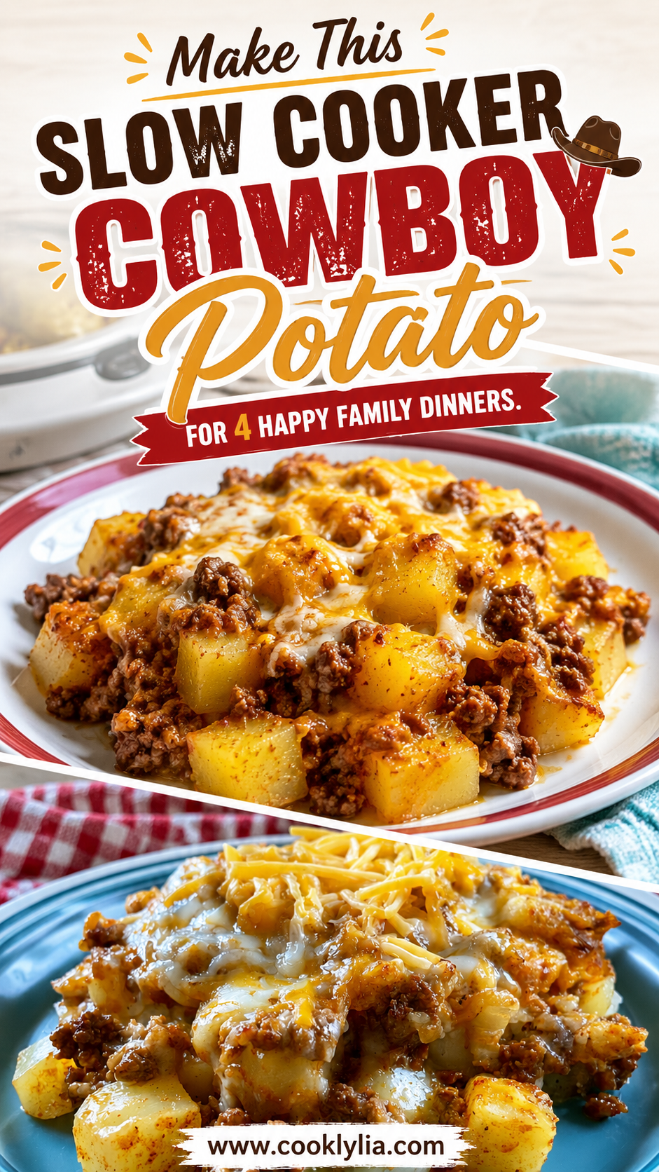 slow cooker cowboy potato casserole
