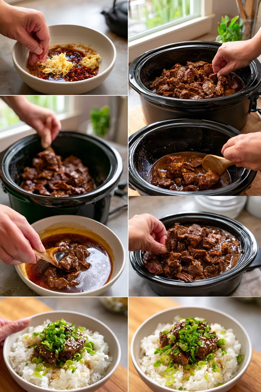 slow cooker korean beef