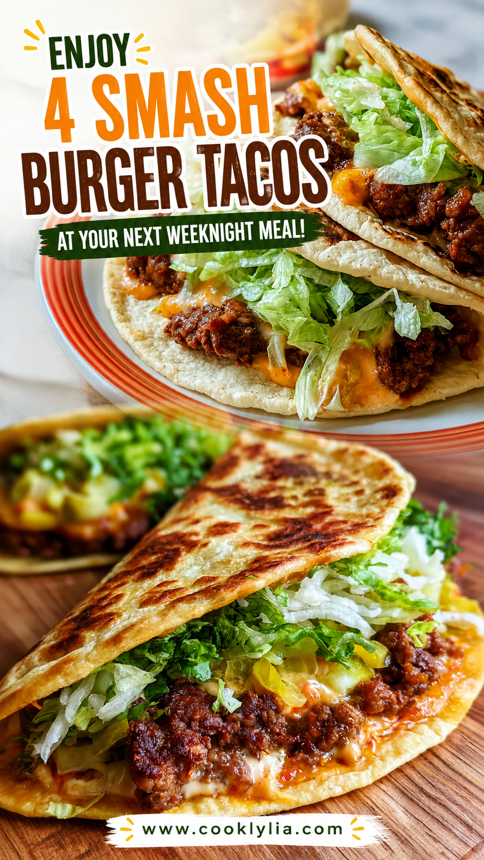 smash burger tacos