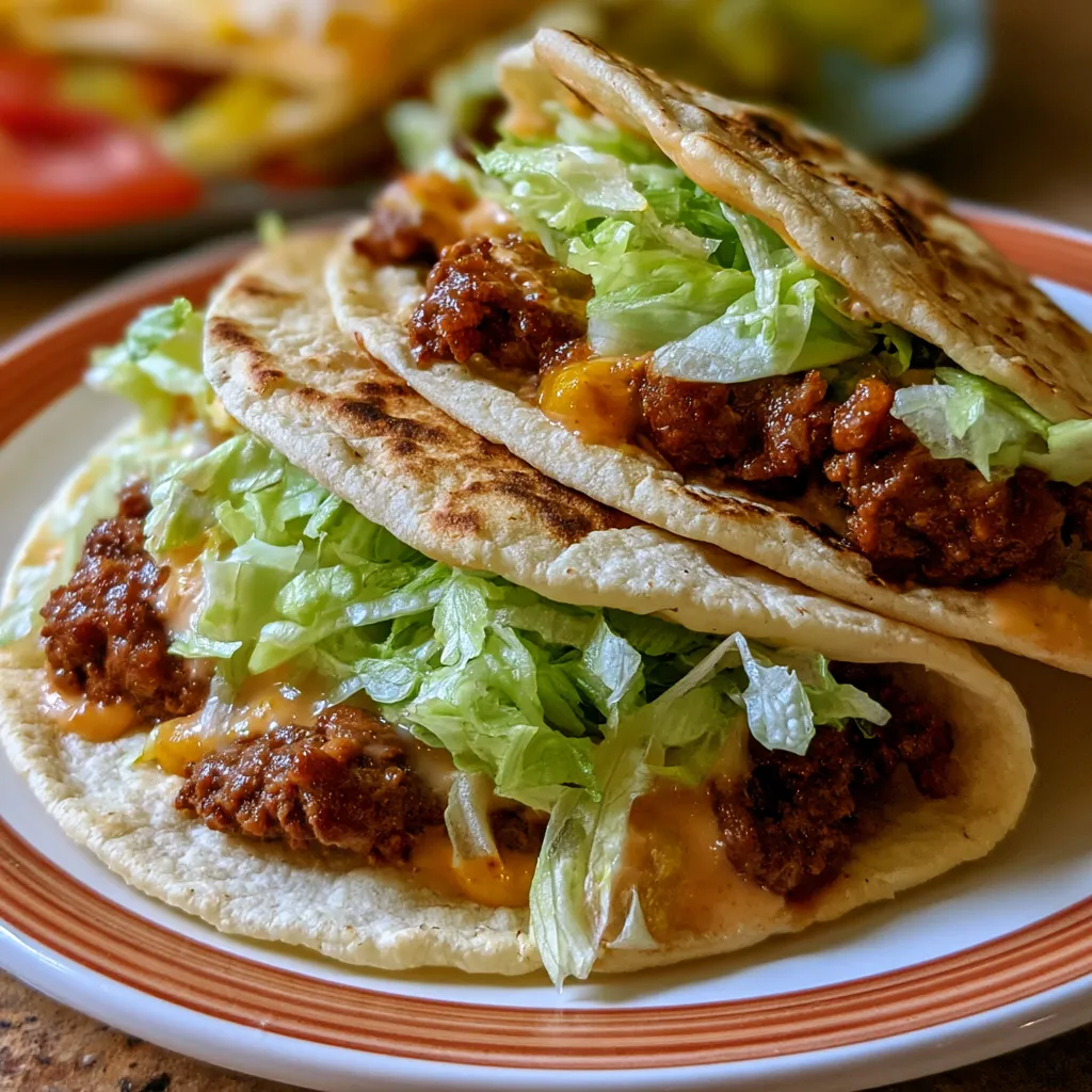 smash burger tacos