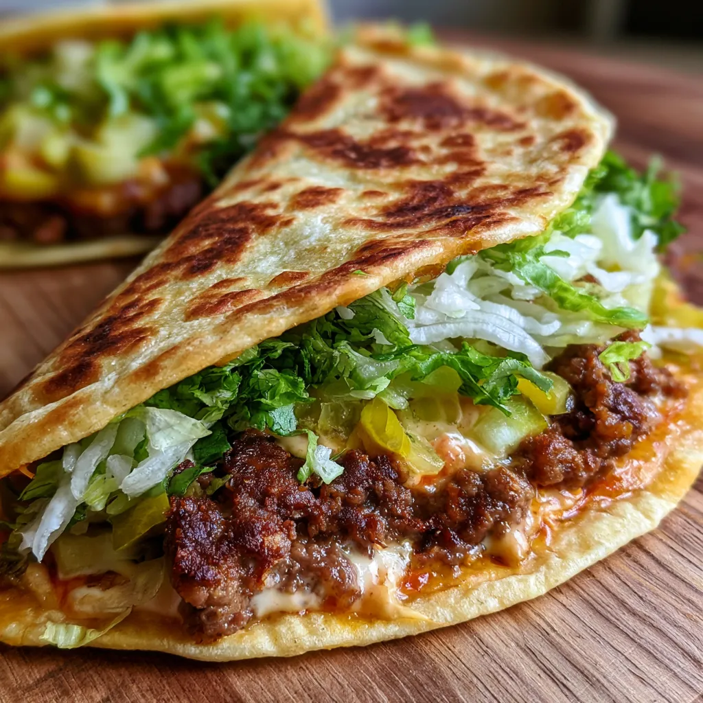 smash burger tacos