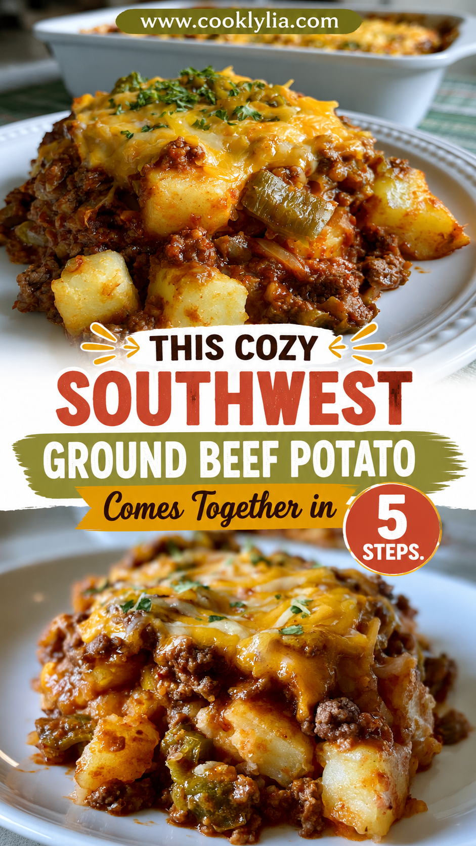 southwest ground beef potato casserole