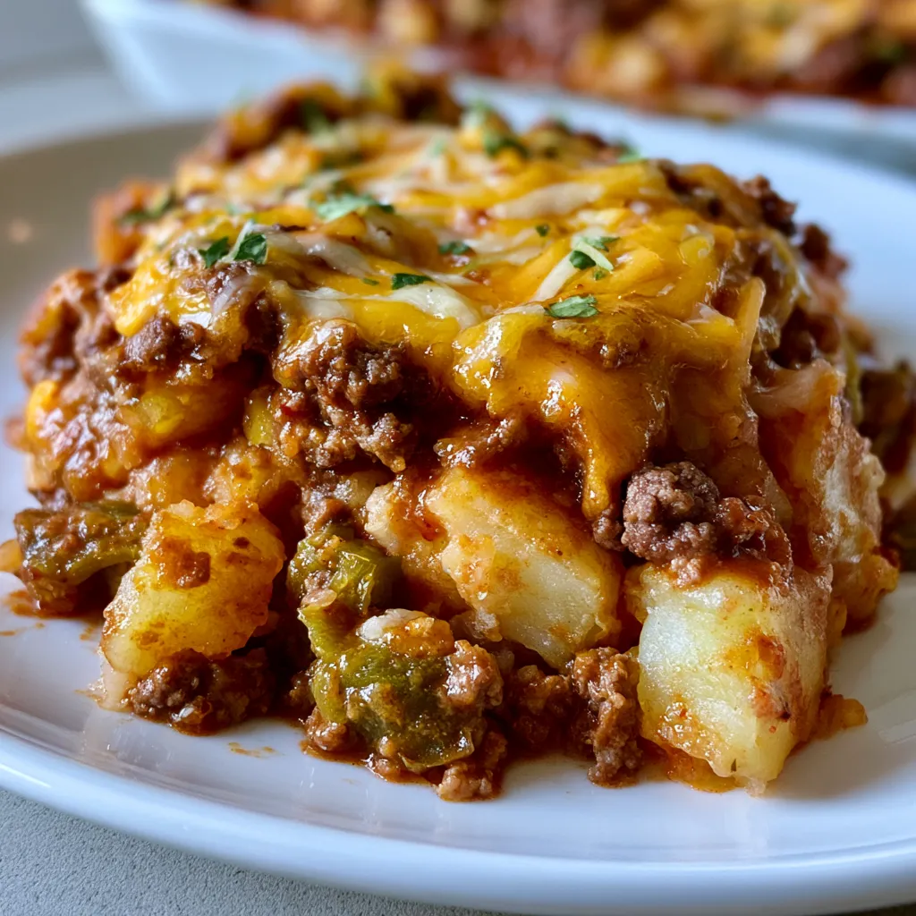 southwest ground beef potato casserole