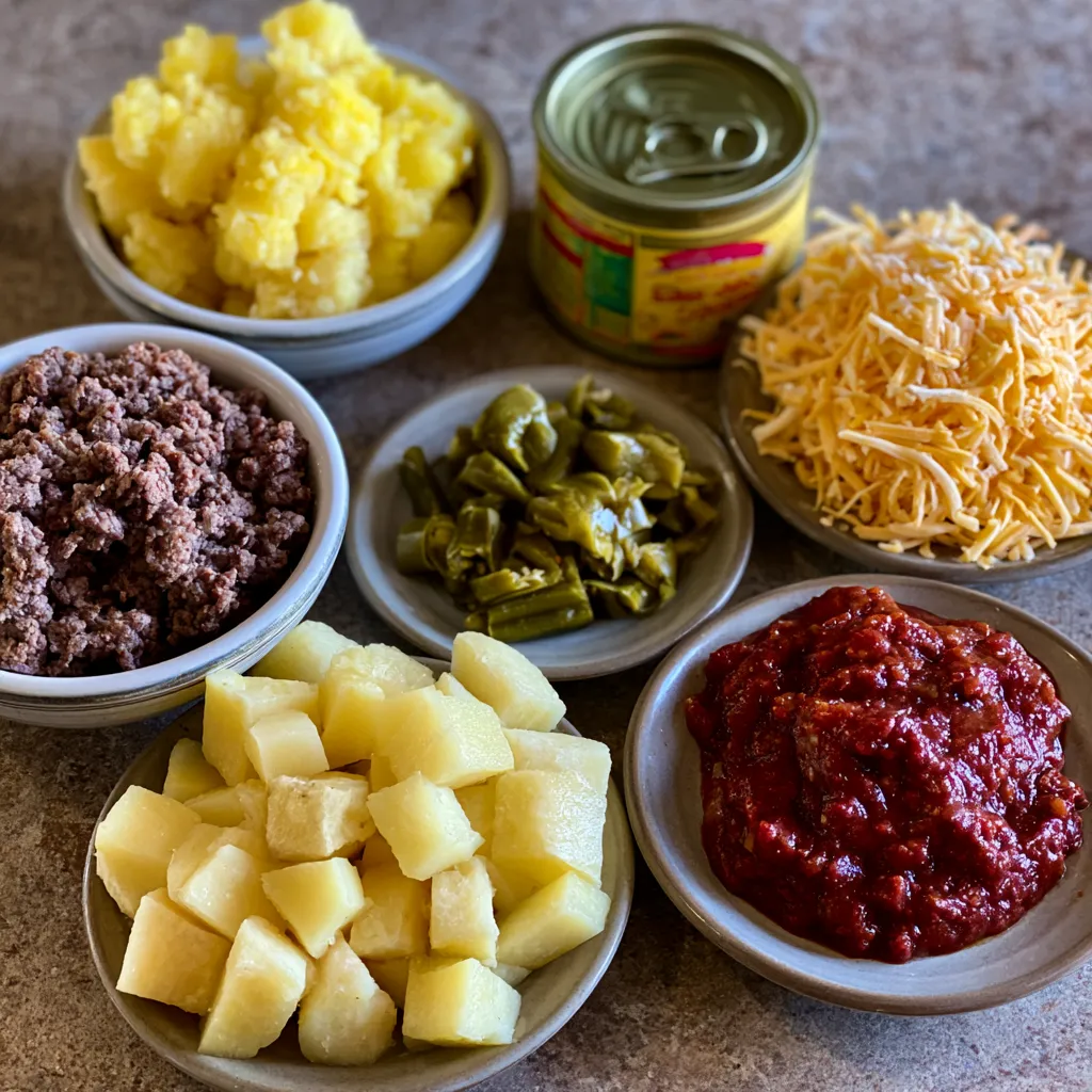 southwest ground beef potato casserole