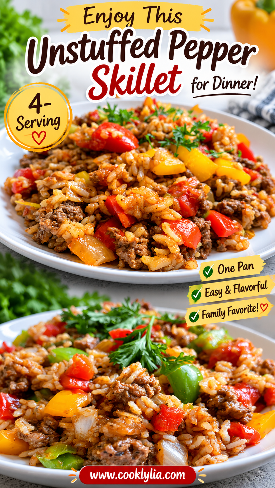 unstuffed pepper skillet