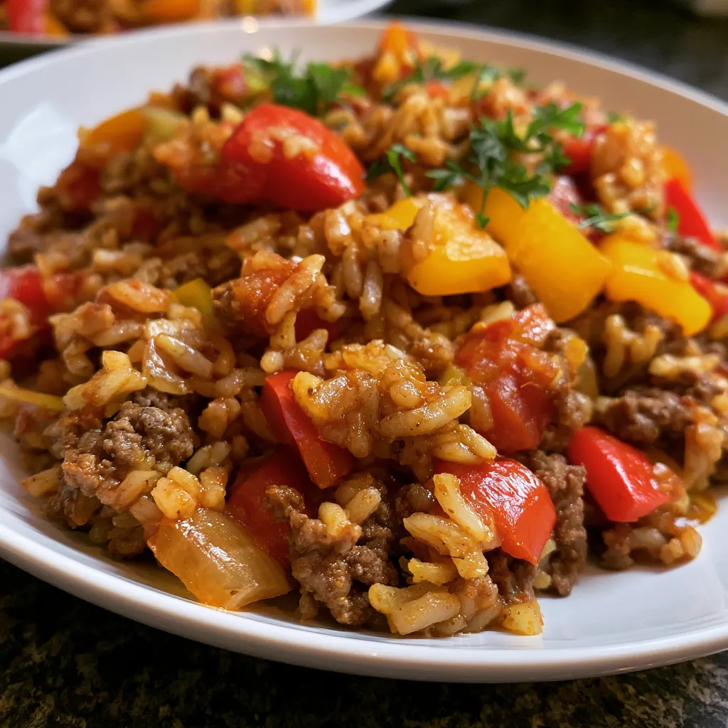 unstuffed pepper skillet