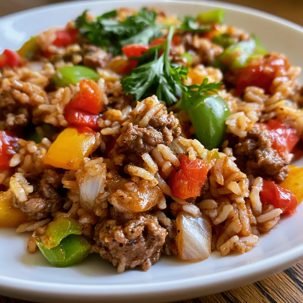 unstuffed pepper skillet