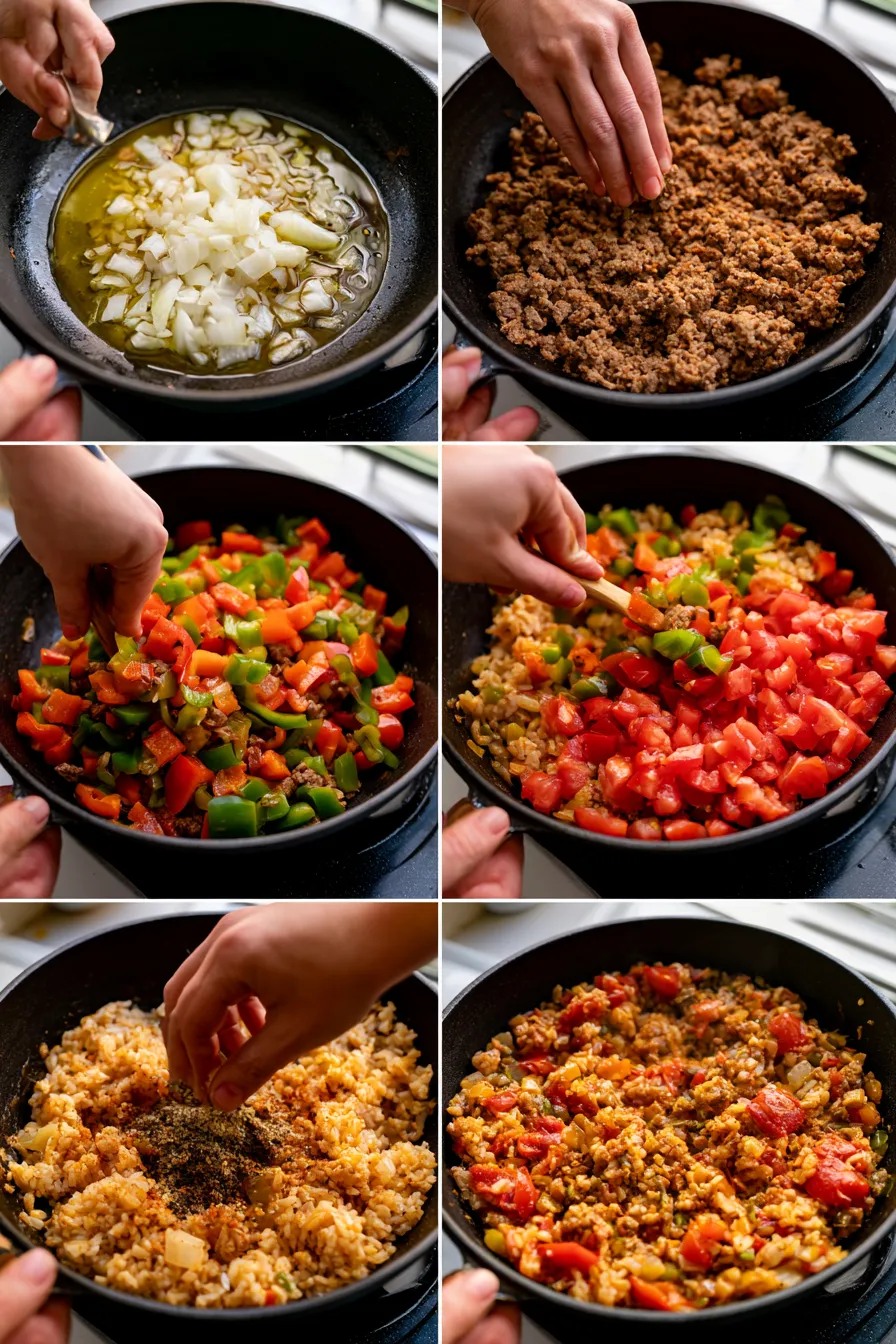 unstuffed pepper skillet